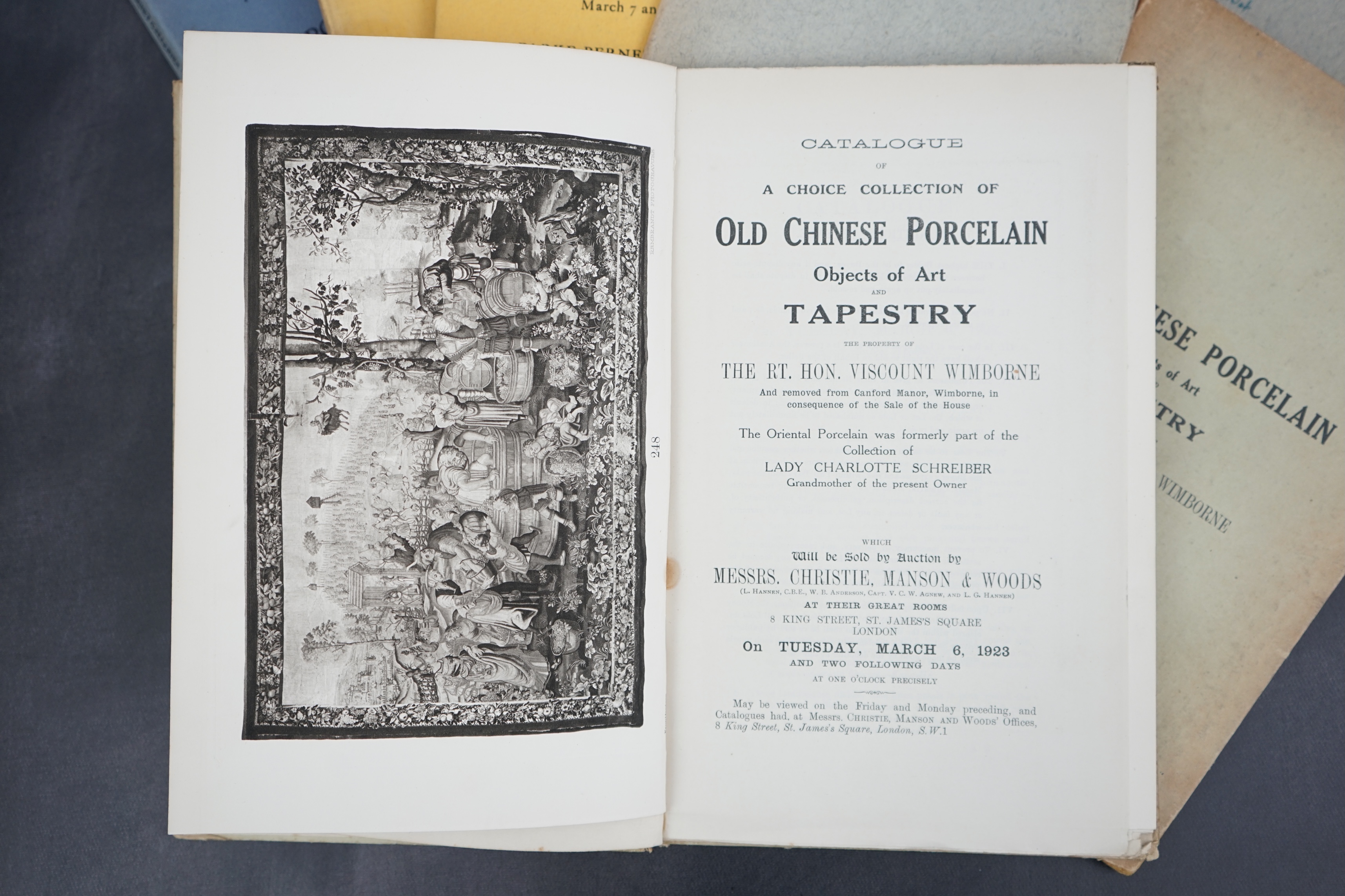 Ten Chinese auction catalogues, c.1916-1946, including Parke Bernet galleries